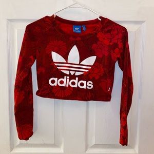 Long sleeve adidas crop